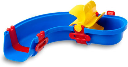 AquaPlay Sploshy Cascade badspeelgoed, waterspeelgoed voor kinderen vanaf 1,5 jaar, speelgoedwaterbaan met glijbaan en boot, inclusief zuignappen voor badkuip enz.