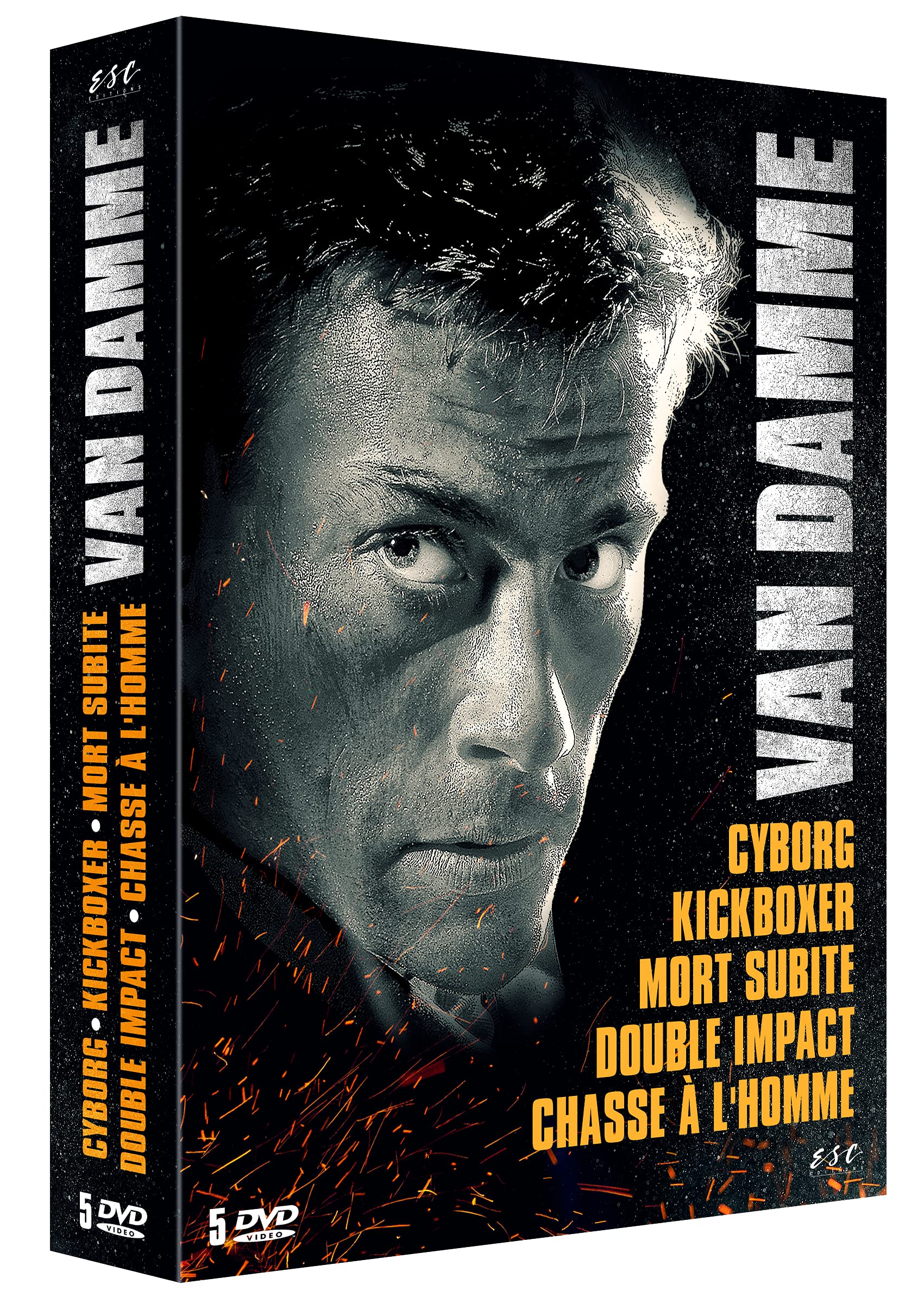 Van Damme : Cyborg + Kickboxer + Mort subite + Double Impact + Chasse à l'homme