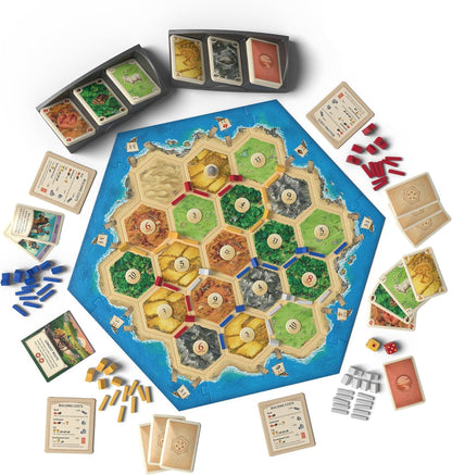 Catan 6ème édition - Jeu de société - À partir de 10 Ans - 3 à 4 Joueurs - Temps de Jeu de 60 à 90 Minutes