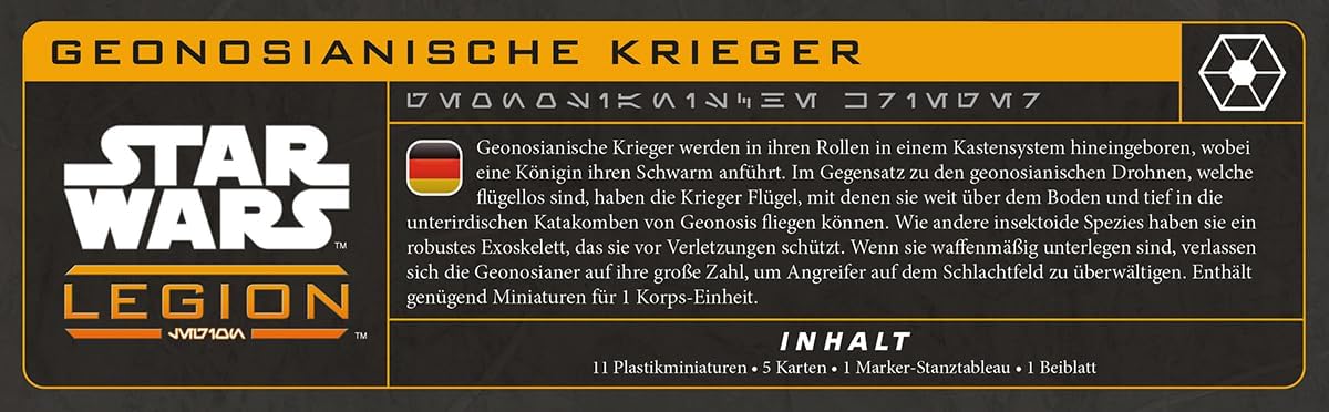 Atomic Mass Games Star Wars: Legión Geonosian Warriors Unit, Juego de Miniaturas, A Partir de 14 Años, para 2 Jugadores, 1-2 Horas por Partida, Multilenguaje (Incluye Español
