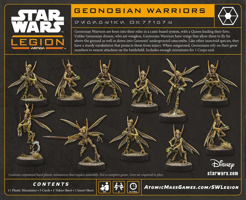 Atomic Mass Games Star Wars: Legión Geonosian Warriors Unit, Juego de Miniaturas, A Partir de 14 Años, para 2 Jugadores, 1-2 Horas por Partida, Multilenguaje (Incluye Español