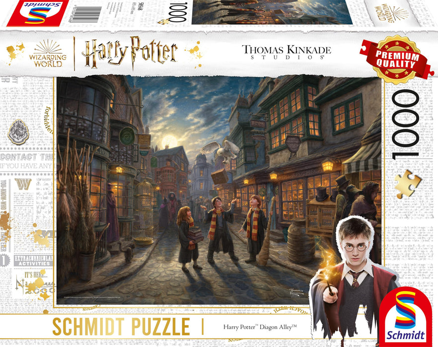 Schmidt Spiele Harry Potter 1000 Pieces Jigsaw Puzzle, Diagon Alley, Classic Style, Tabletop Play, Age 12+
