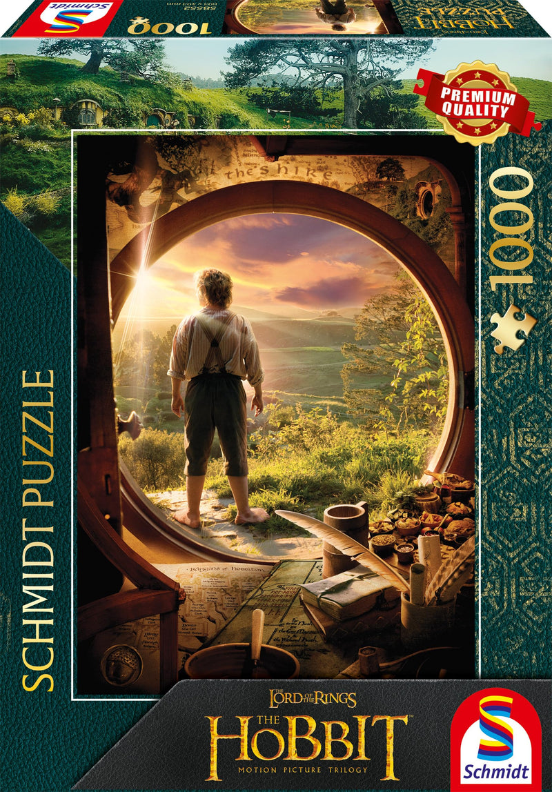Schmidt Spiele 58552 58552 The Hobbit 58552 Puzzle 1000-Piece Leaving Bag End Multi-Coloured