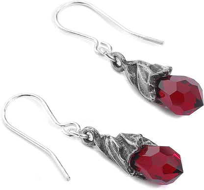 Alchemy Gothic Empyrean Tear Earrings Orecchini Colore Argento