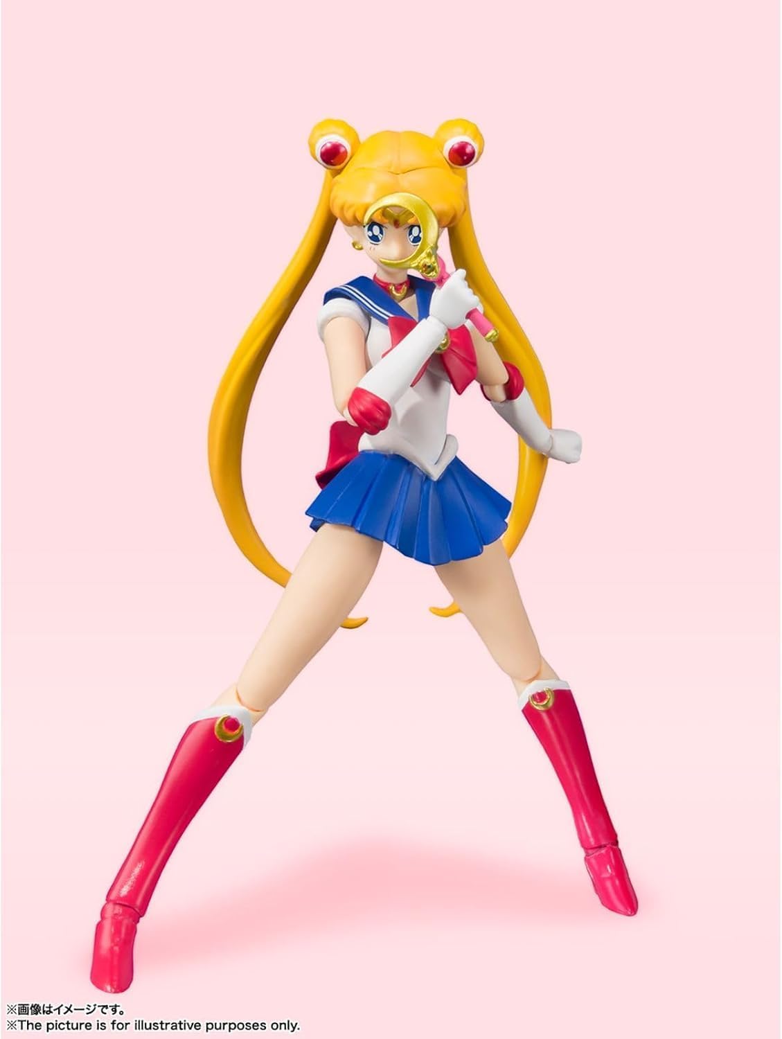 BANDAI Spirits S.H. Figuarts Sailor Moon Sailor Moon Animation Color Edition (Wederverkoopversie), ca. 140 mm, PVC & ABS, voorgeschilderde actiefiguur