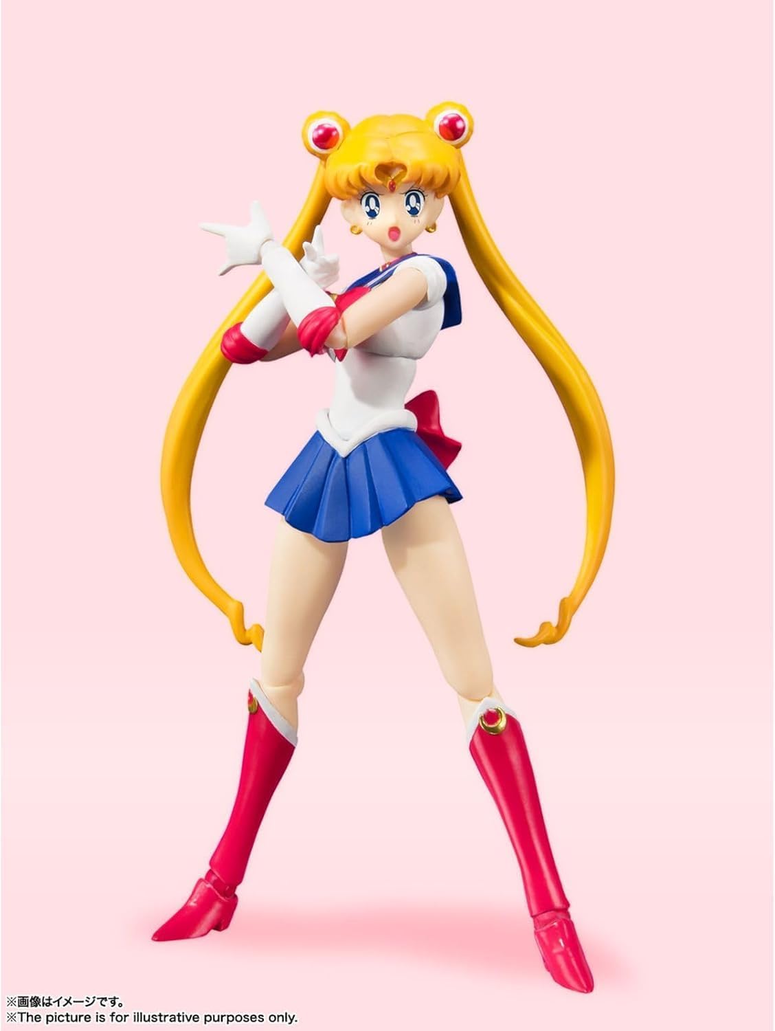 BANDAI Spirits S.H. Figuarts Sailor Moon Sailor Moon Animation Color Edition (Wederverkoopversie), ca. 140 mm, PVC & ABS, voorgeschilderde actiefiguur