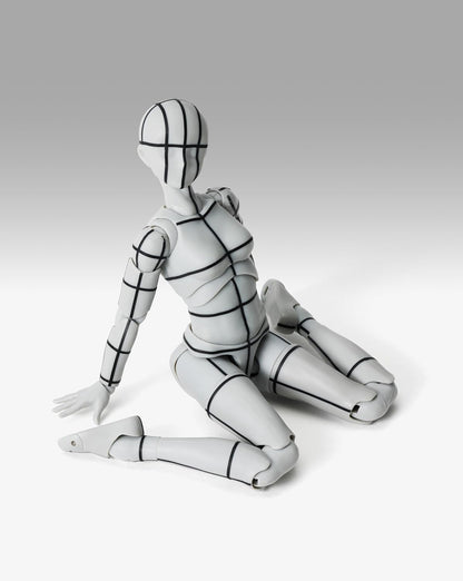 TAMASHII NATIONS - Body-Kun/Body-Chan - Body Chan -Sports- Edition-Wire Frame- (Gray Color ver.), Bandai Spirits S.H.Figuarts Action Figure