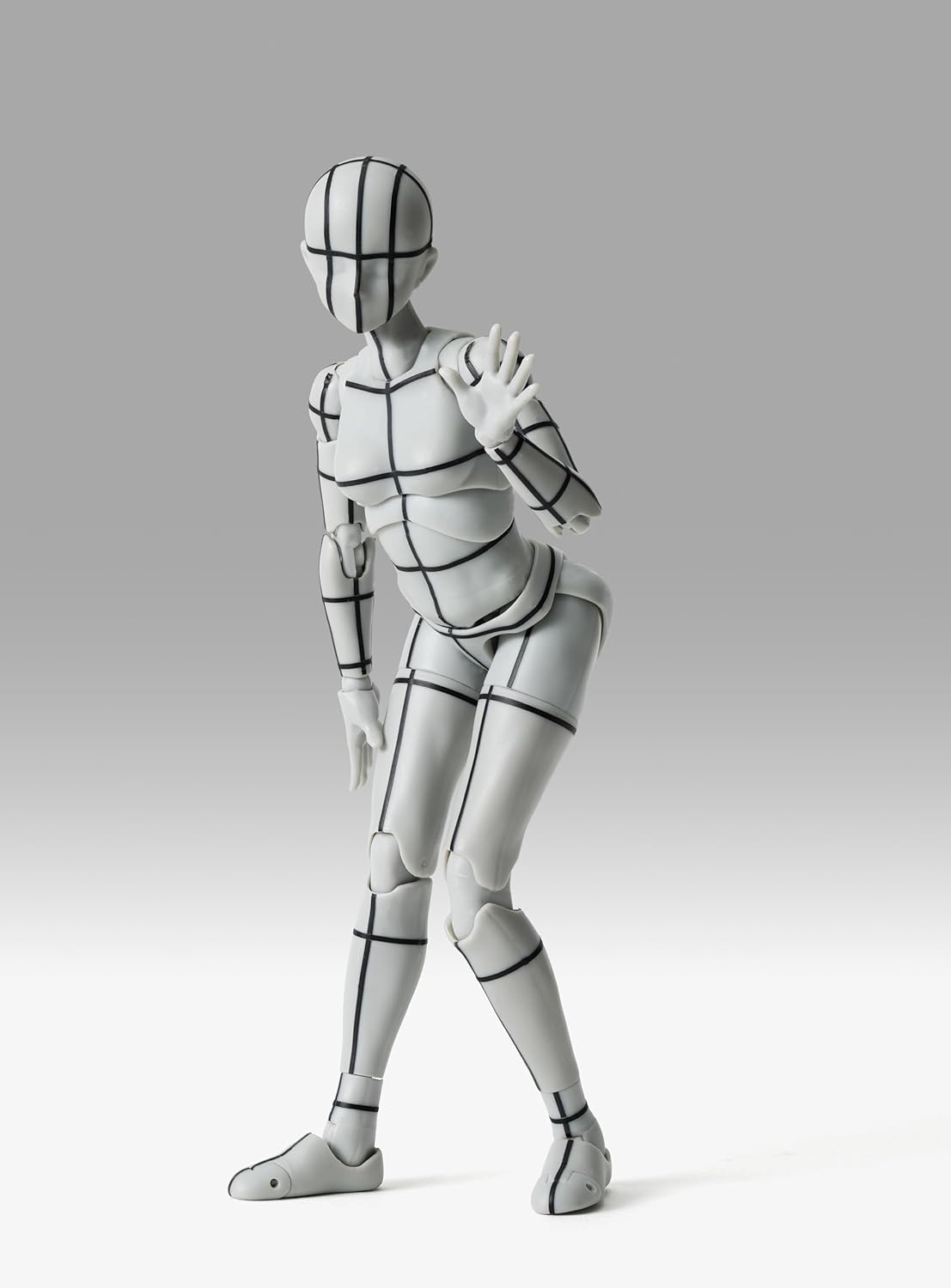 TAMASHII NATIONS - Body-Kun/Body-Chan - Body Chan -Sports- Edition-Wire Frame- (Gray Color ver.), Bandai Spirits S.H.Figuarts Action Figure