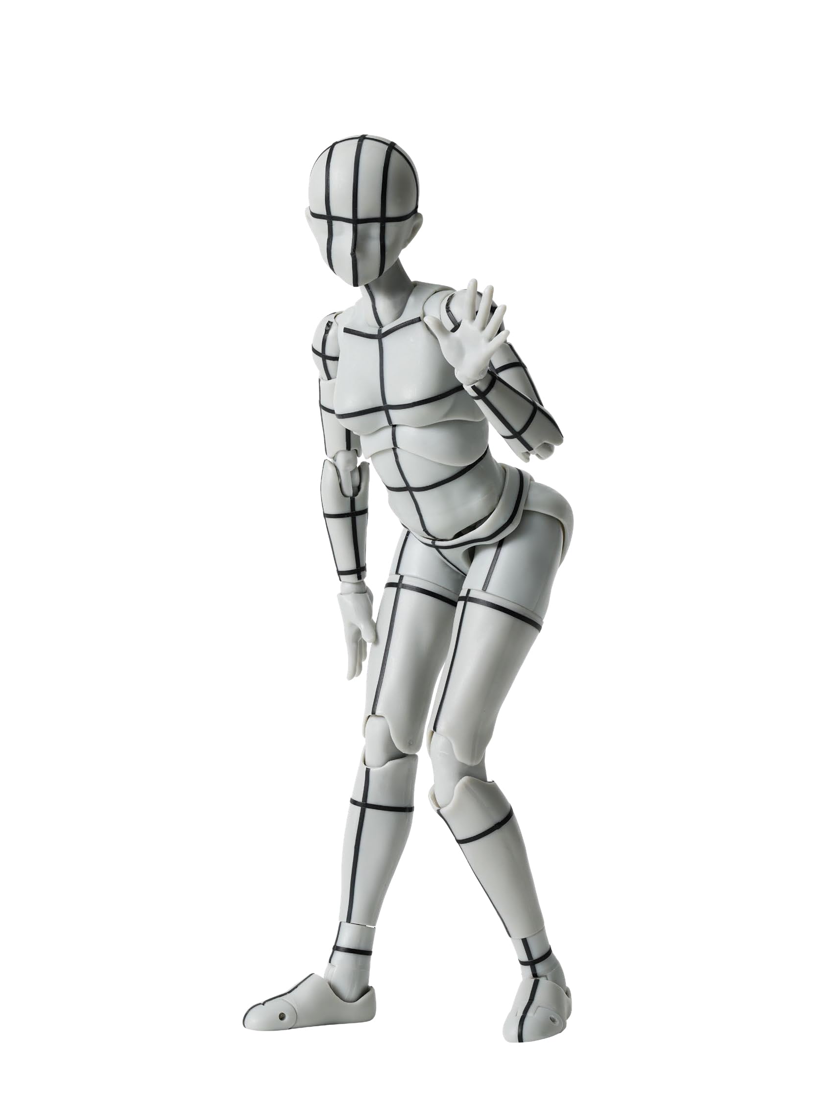 TAMASHII NATIONS - Body-Kun/Body-Chan - Body Chan -Sports- Edition-Wire Frame- (Gray Color ver.), Bandai Spirits S.H.Figuarts Action Figure