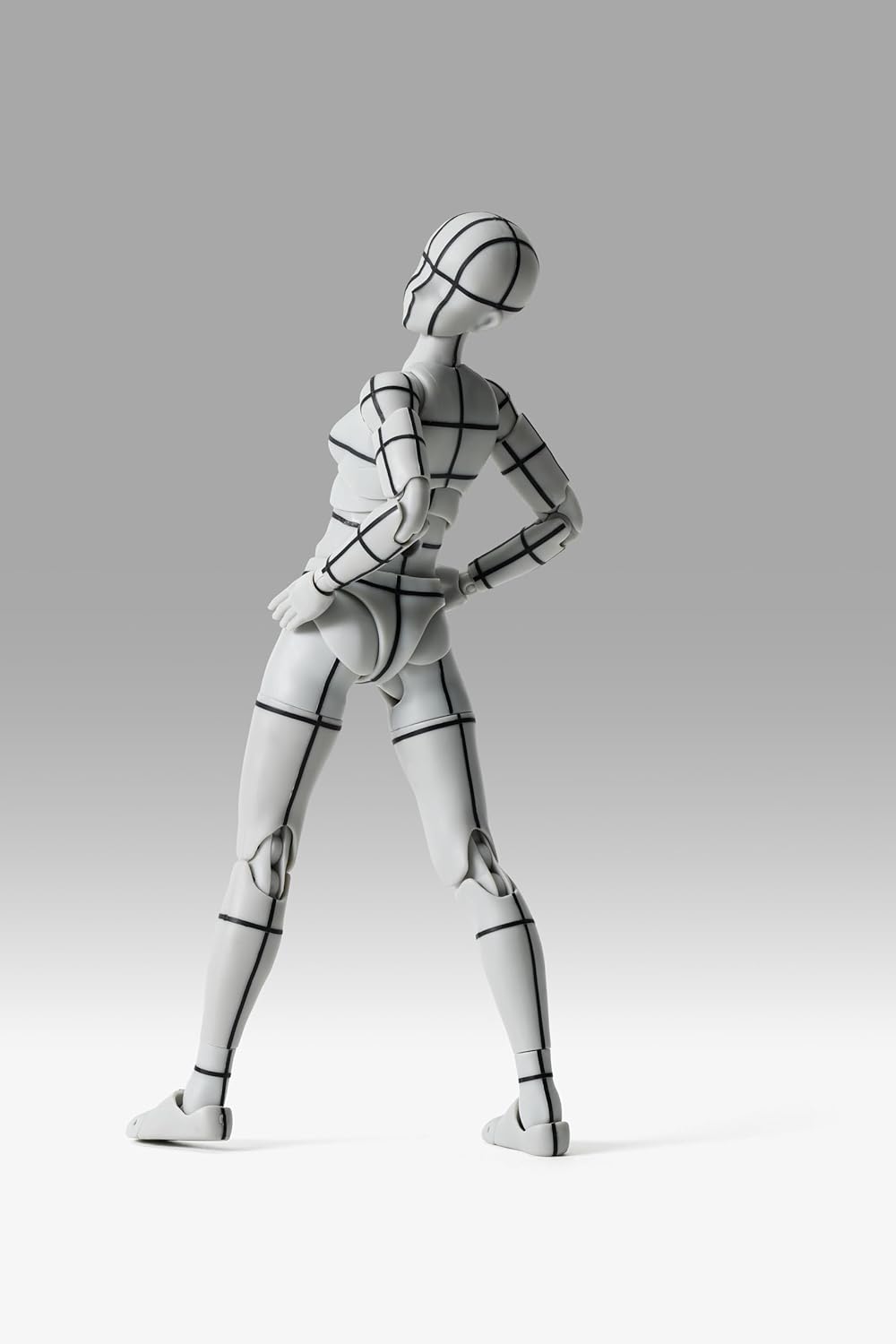 TAMASHII NATIONS - Body-Kun/Body-Chan - Body Chan -Sports- Edition-Wire Frame- (Gray Color ver.), Bandai Spirits S.H.Figuarts Action Figure