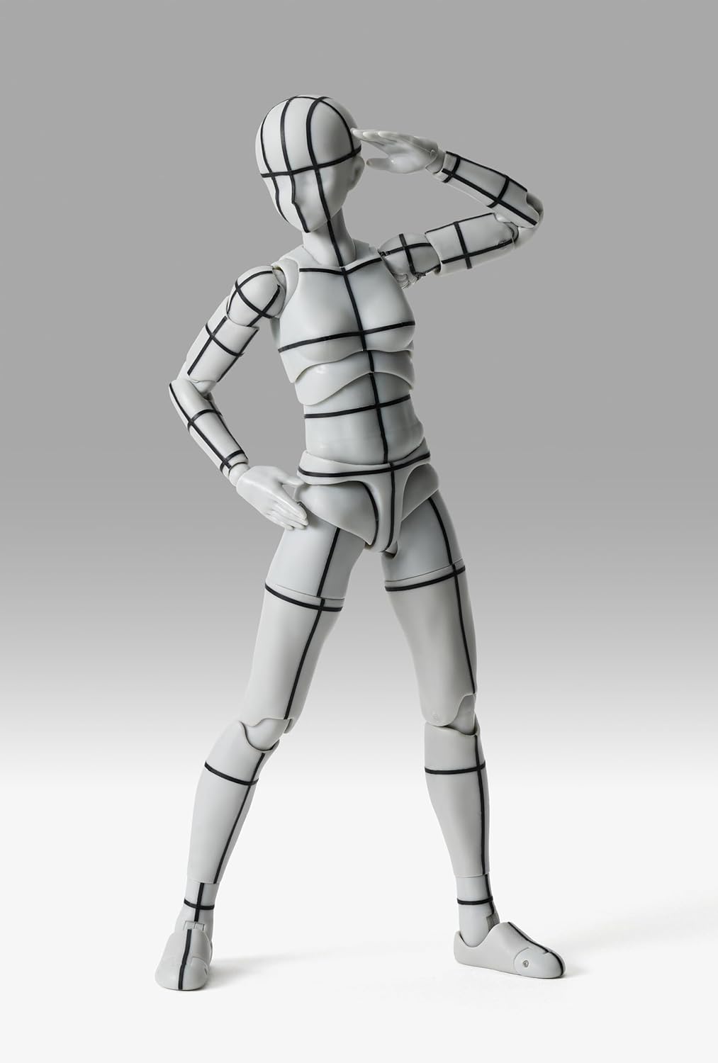 TAMASHII NATIONS - Body-Kun/Body-Chan - Body Chan -Sports- Edition-Wire Frame- (Gray Color ver.), Bandai Spirits S.H.Figuarts Action Figure
