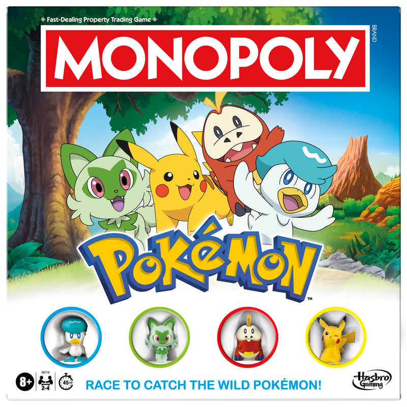 Monopoly Pokémon Edition Board Game - English Version