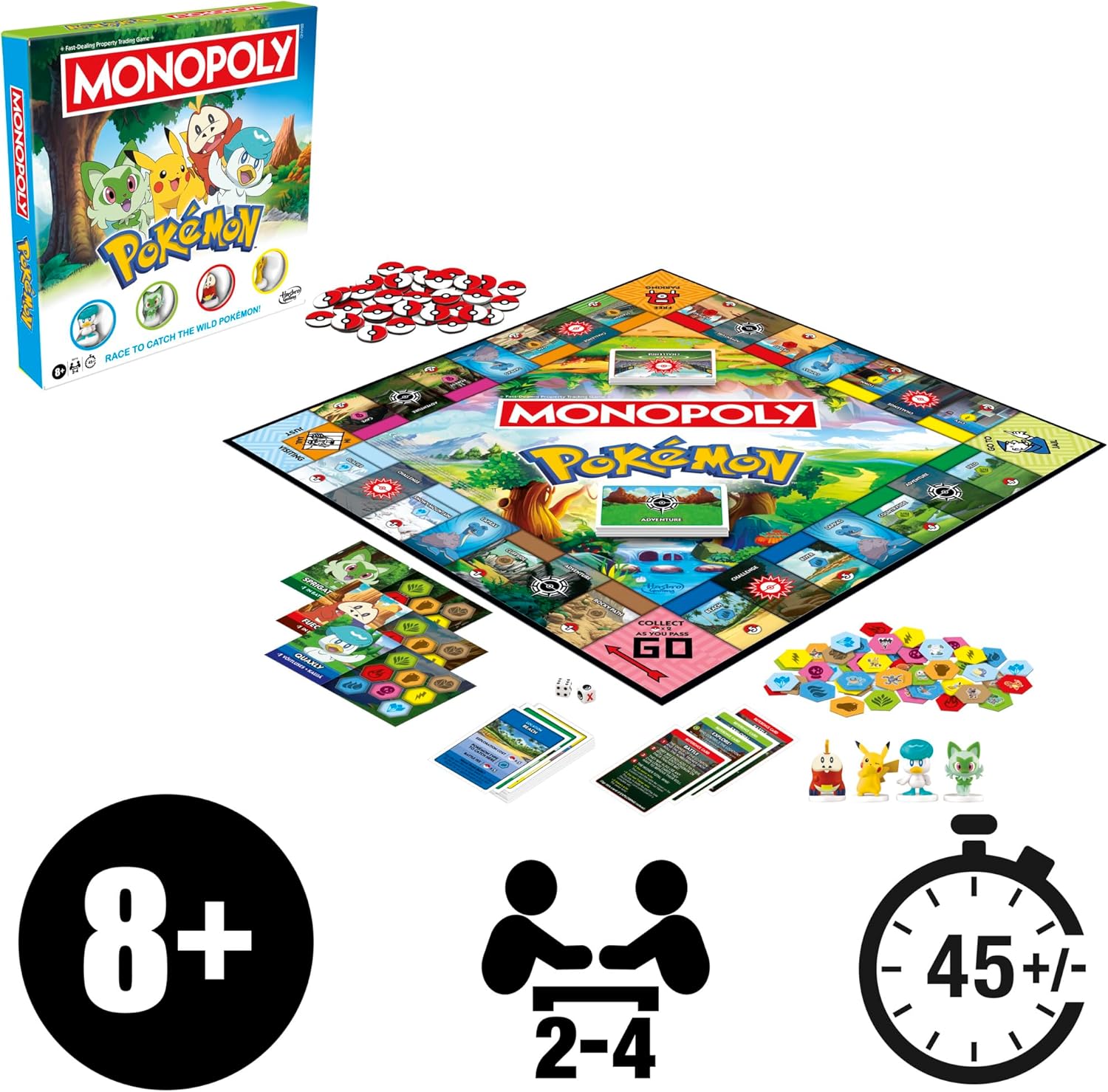 Monopoly Pokémon Edition Board Game - English Version