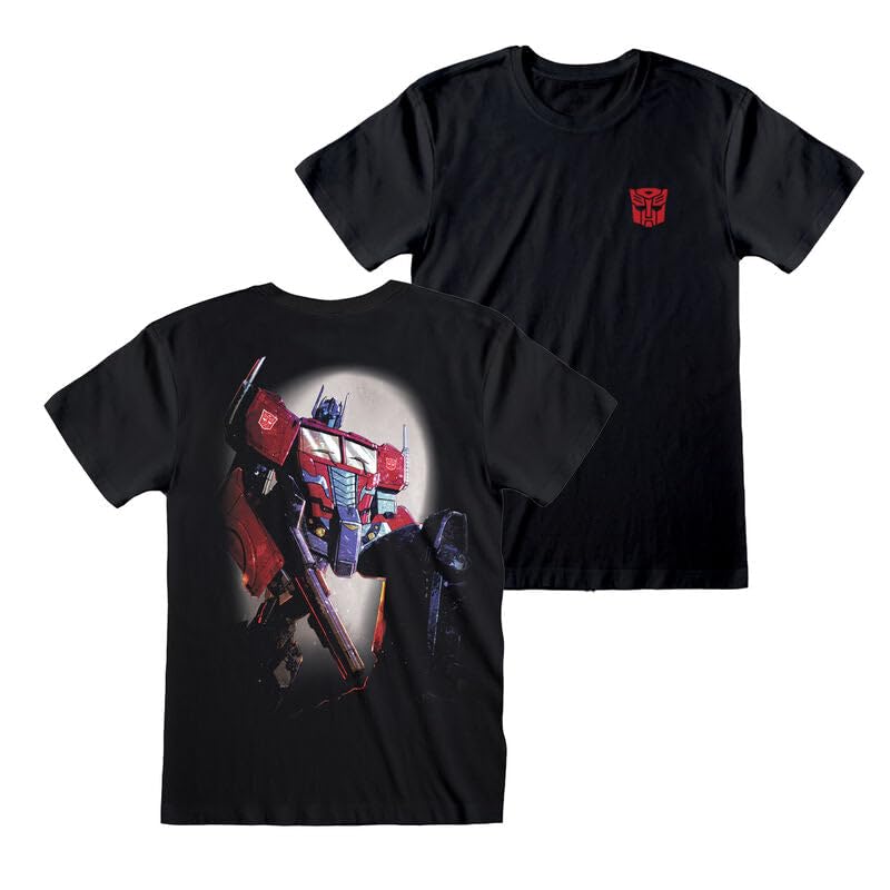 Official Transformers Power of A Prime Unisex Black T-Shirt, Large