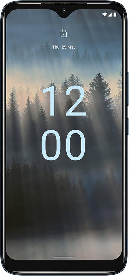 Nokia C12 6.3” HD+ Dual SIM Smartphone, Android 12 (Go edition), Octa-core 2GB RAM/64GB ROM, 8MP Rear /5MP Front Cameras, Night & Portrait modes, IP52 Rating, 3000mAh Battery - Cyan