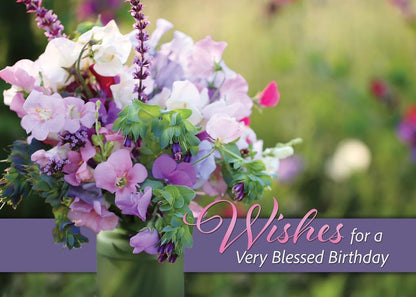 WARNER PRESS EVERYDAY FLORAL WISHES - BIRTHDAY - KJV Scripture