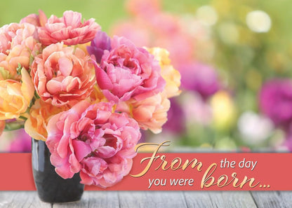 WARNER PRESS EVERYDAY FLORAL WISHES - BIRTHDAY - KJV Scripture
