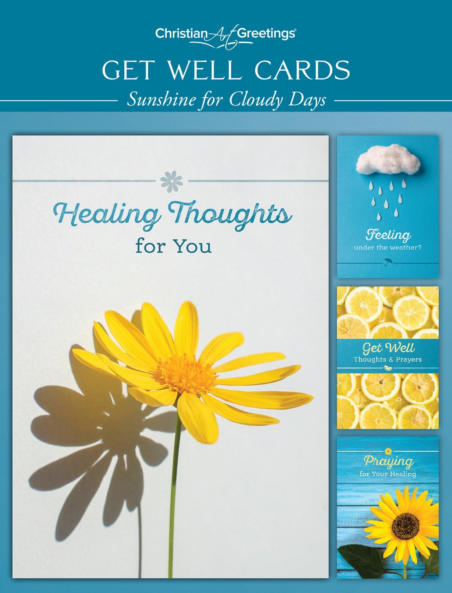 WARNER PRESS EVERYDAY SUNSHINE FOR CLOUDY DAYS - GET WELL - NIV Scripture - G3704