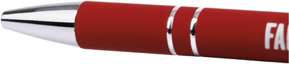 Swanson Christian Products Faith Over Fear | Black Ink Retractable Ballpoint Pen | Touch-Screen Stylus Tip | Religious Gift for Men and Women With Gift Box | Red