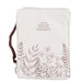 Bible Cover Canvas Isaiah 40:8 Wildflowers Large
