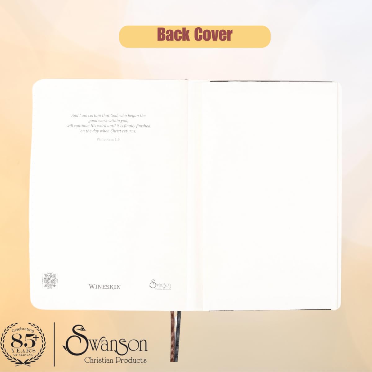 Swanson Christian Products Brown Wineskin Journal | Faux Leather Notebook | A5 Softcover Notebook | 196 College Ruled Pages | Daily Journal for Writing Work Notebook Note-Taking