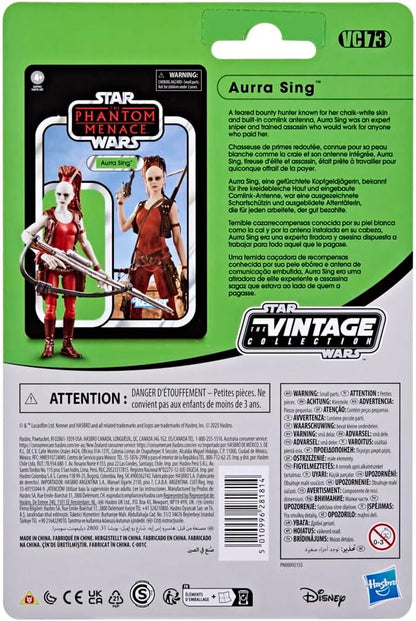 Star Wars The Vintage Collection Aurra Sing, Star Wars: Die dunkle Bedrohung Action-Figur (Skala 9,5 cm