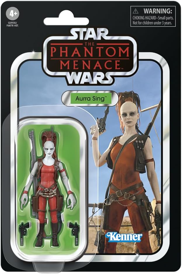 Star Wars The Vintage Collection Aurra Sing, Star Wars: Die dunkle Bedrohung Action-Figur (Skala 9,5 cm