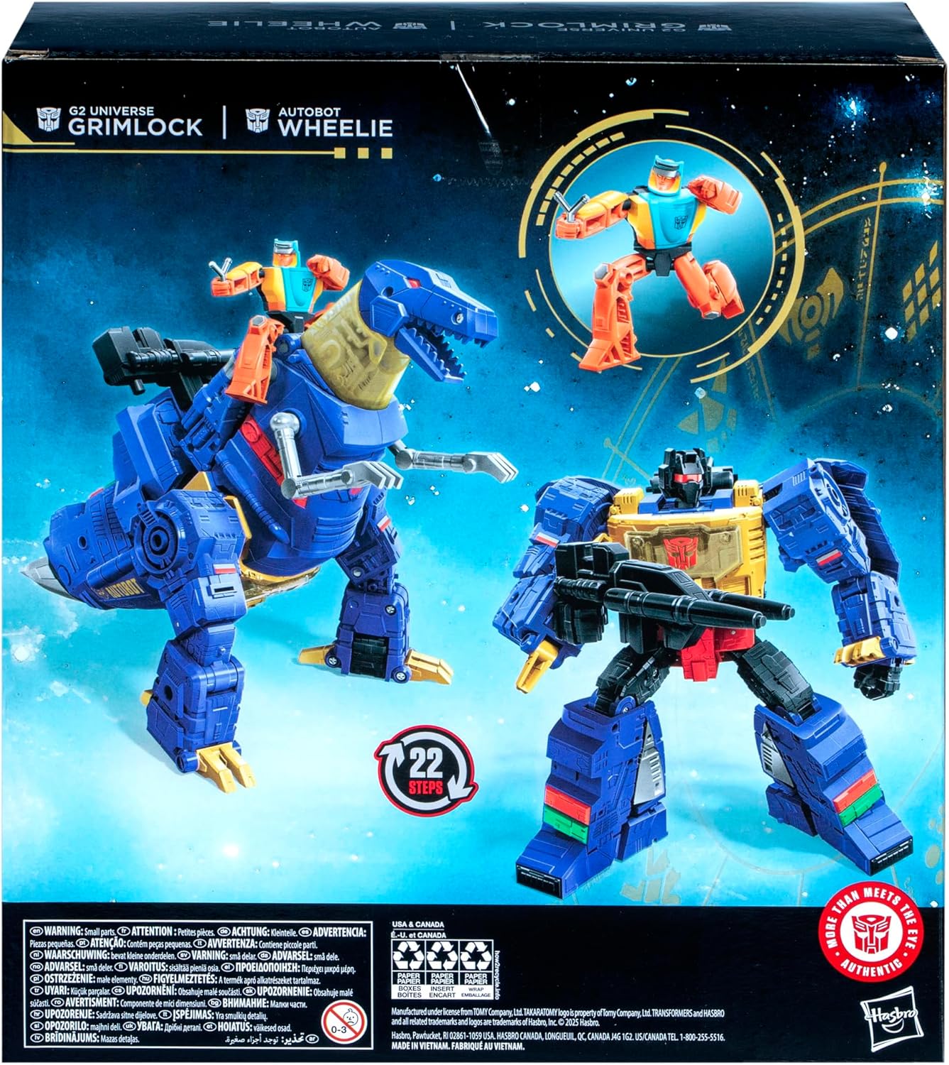 Transformers Age of The Primes Leader Class G2 Universe Grimlock, 7.5-inch Converting Action Figure, for Boys and Girls Ages 8+