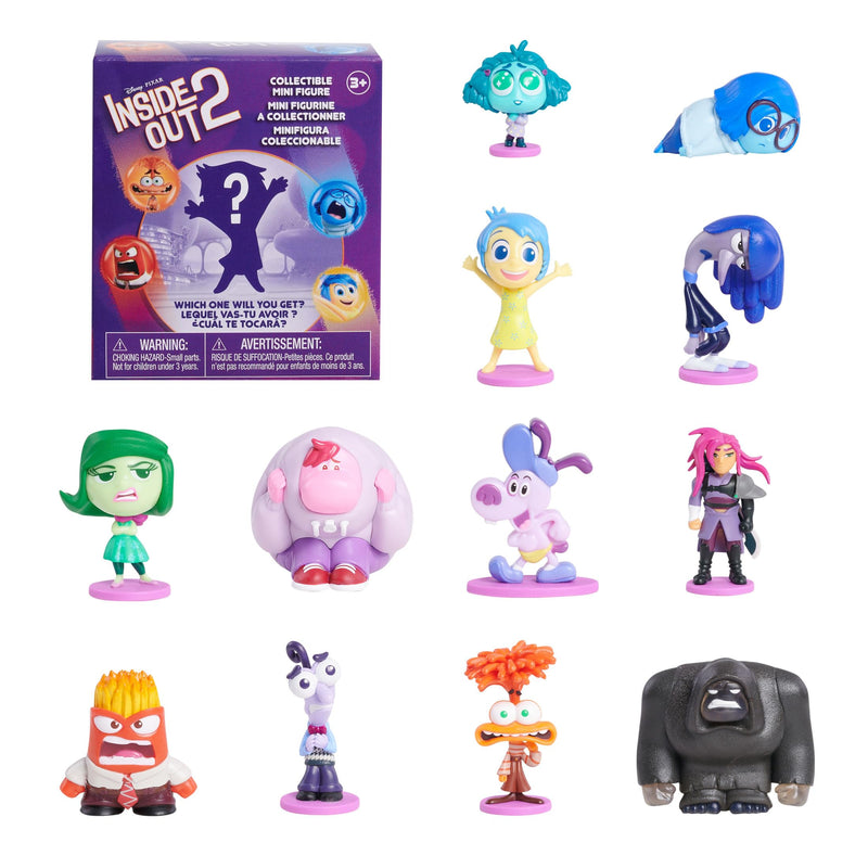 Just Play Minifiguras coleccionables Inside out 2 de Disney y Pixar, de 2,5 cm a 6,4 cm de Altura, Juguetes para niños a Partir de 3 años