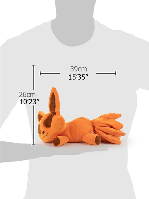 Soft Toys of Naruto Characters - 25cm, 9'84" - Naruto, Kakashi, Sasuke, Kurama, Six Paths - Super Soft Quality (Kurama Sleeping
