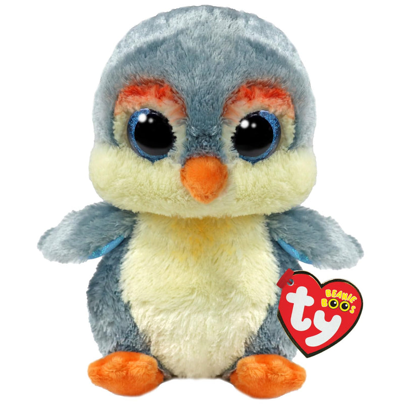 Ty Fisher Penguin Beanie Boo Regular 14cm - Squishy Beanie Baby Soft Plush Toys - Collectible Cuddly Stuffed Teddy