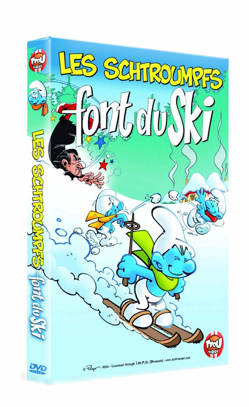 Les schtroumpfs font du ski