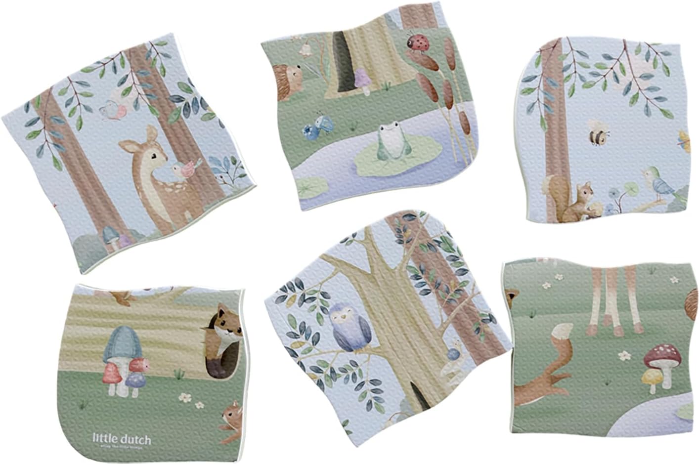 Little Dutch 2013813 puzzle da bagno in schiuma – Forest Friends