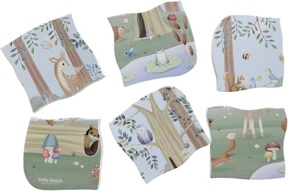 Little Dutch 2013813 puzzle da bagno in schiuma – Forest Friends