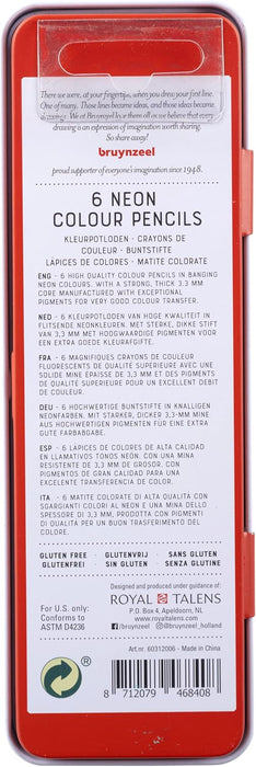 Kleurpotloden Bruynzeel Expression neon: 6 stuks (60312006)