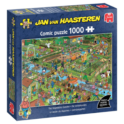 Jan Van Haasteren – JVH – Der Gemüsegarten – The Vegetable Garden – Puzzle für Erwachsene – 100% recycelter Karton – 1000 Teile Jumbo