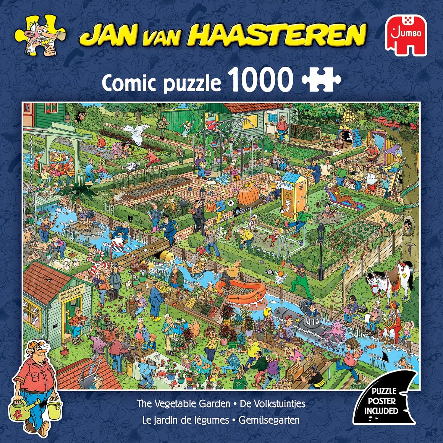 Jan Van Haasteren – JVH – Der Gemüsegarten – The Vegetable Garden – Puzzle für Erwachsene – 100% recycelter Karton – 1000 Teile Jumbo