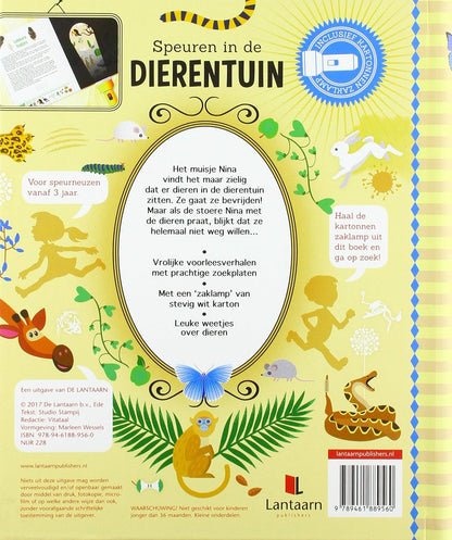 Speuren in de dierentuin: een uitdagend zoek-en (voor) leesboek