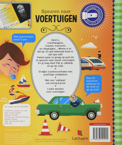 Speuren naar voertuigen: een uitdagend zoek- en (voor)leesboek
