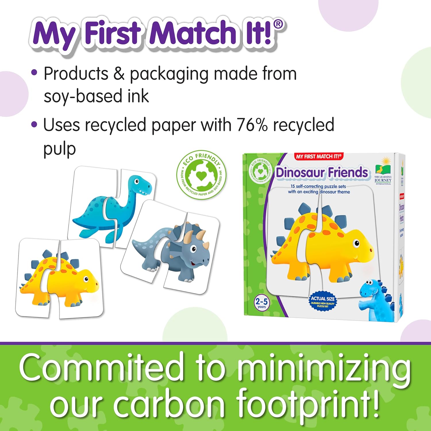 The Learning Journey My First Match It Dinosaurs Puzzle (Multi