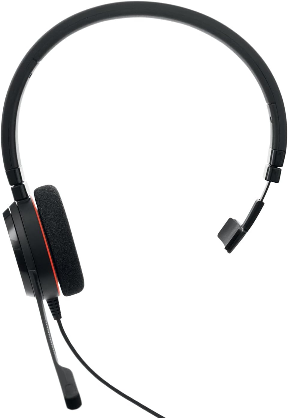 Jabra Evolve 20 Mono Headset – Microsoft Certified Headphones for VoIP Softphone with Passive Noise Cancellation – USB-C/A – Black