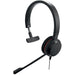 Jabra Evolve 20 Mono Headset – Microsoft Certified Headphones for VoIP Softphone with Passive Noise Cancellation – USB-C/A – Black