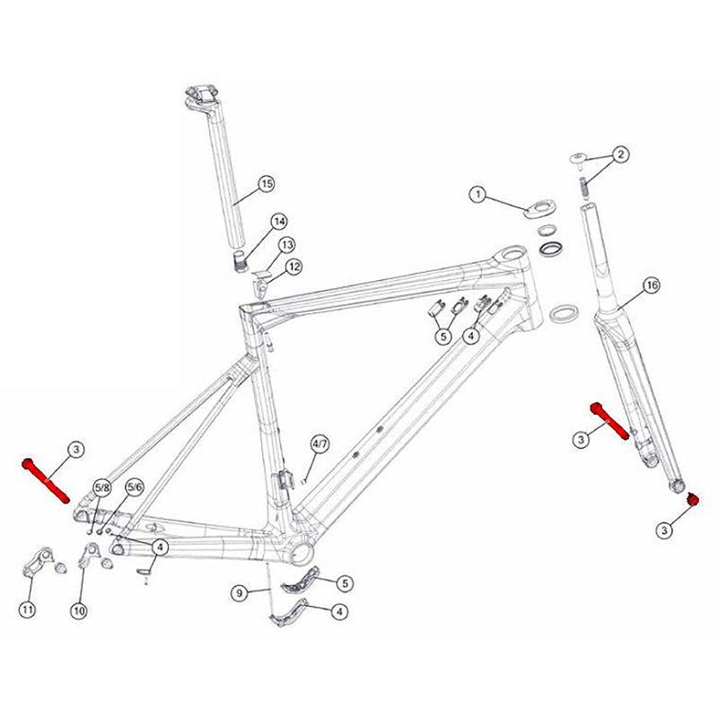 BMC Spare Thru Axle Kit #1 (Kit)