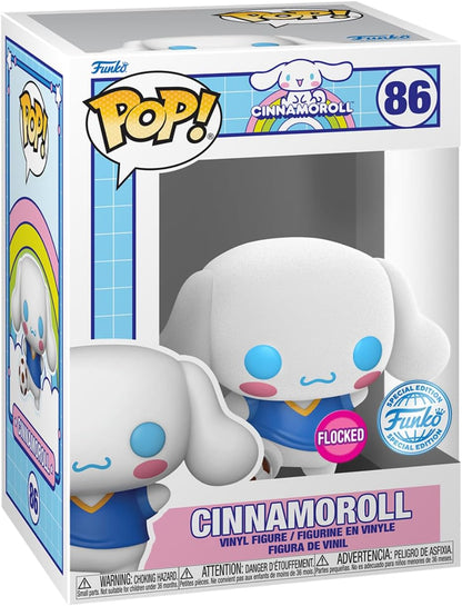 Funko Sanrio Hello Kitty & Friends POP! Animation Cinnamoroll with Soccer Ball (Flocked) Exclusive Vinyl Figure #86