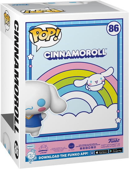 Funko Sanrio Hello Kitty & Friends POP! Animation Cinnamoroll with Soccer Ball (Flocked) Exclusive Vinyl Figure #86