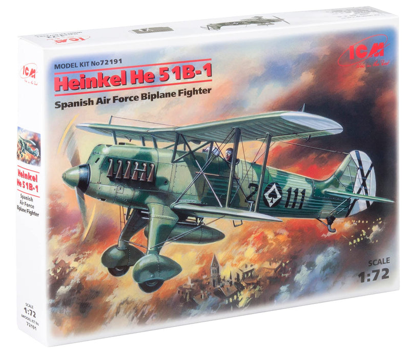 ICM 72191 - Caccia Biplano Spagnolo Heinkel He 51B-1