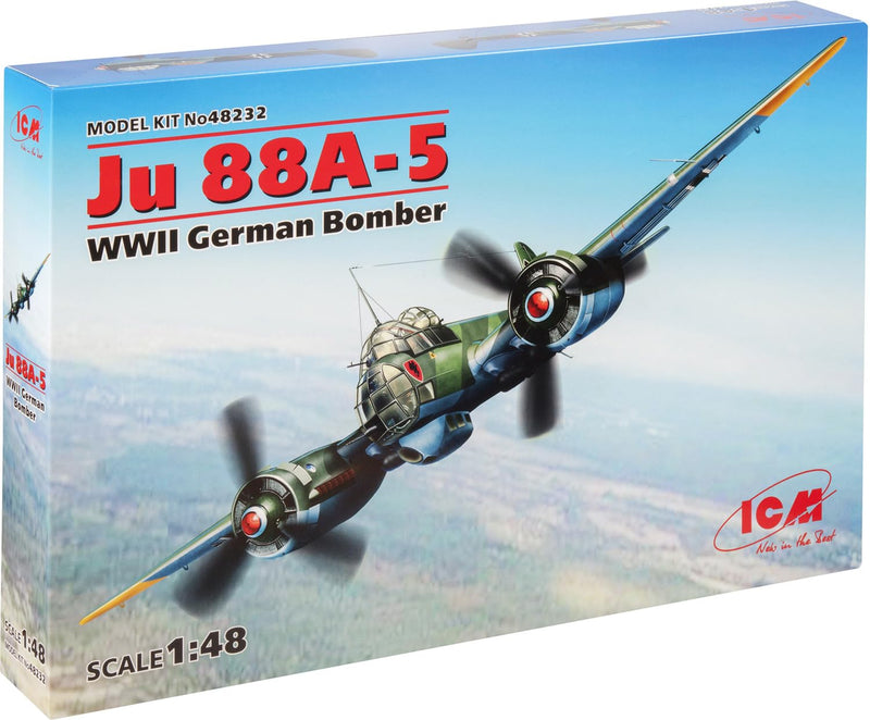 ICM 048232 - Modellino Aereo Junkers Ju88A-5 Bomber, Scala 1:48
