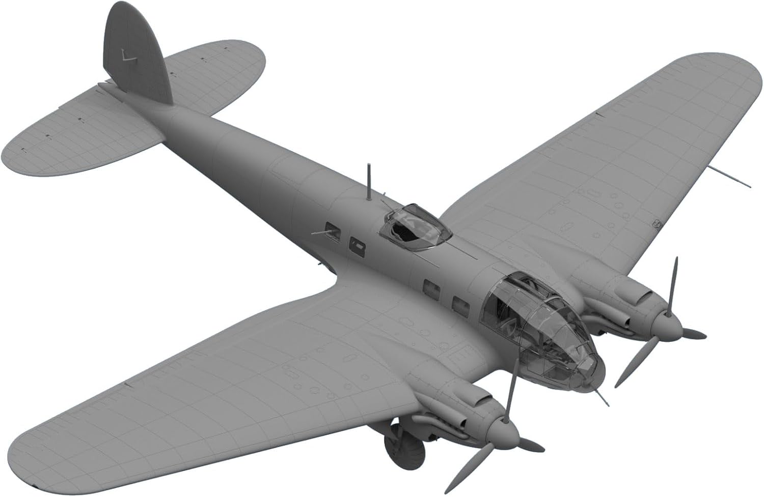 ICM ICM48261 1:48-He 111H-3, WWII German Bomber