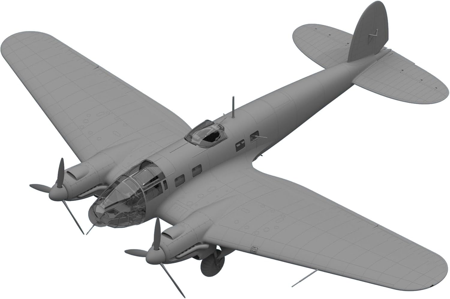 ICM ICM48261 1:48-He 111H-3, WWII German Bomber