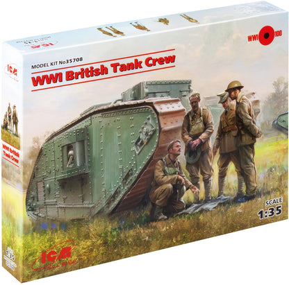 ICM ICM35708 1:35-WWI British Tank Crew 4 Fichi